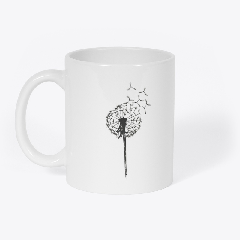 Dandelion blowing