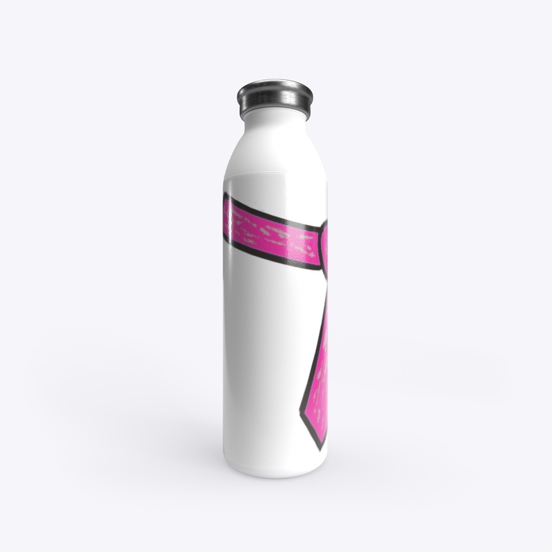 Pink Tie Water Bottle