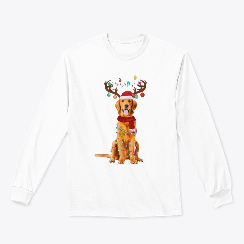 GOLDEN RETRIEVER CHRISTMAS T SHIRT