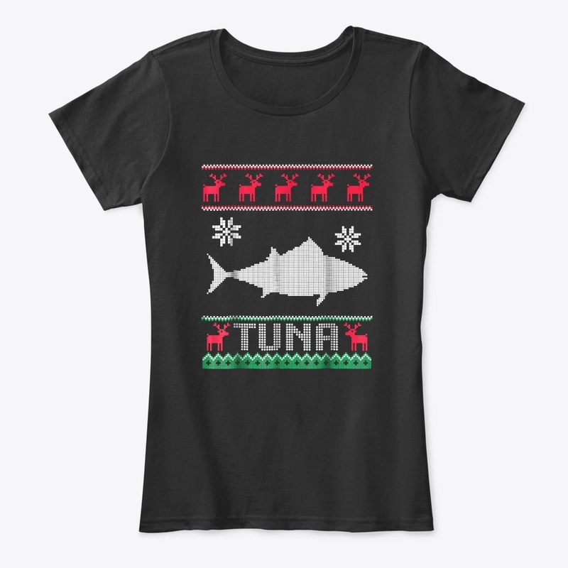 Ugly Sweater With Red Reindeer Fish 