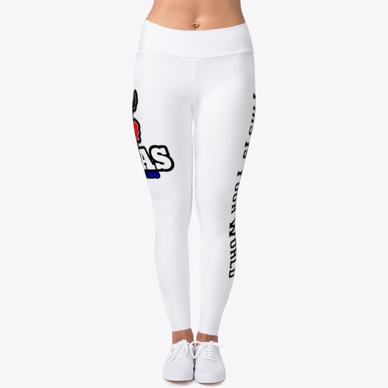 White Maas Wrestling Leggings