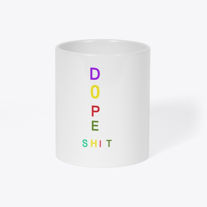 Women's Black Dope Shit friend T-shirt 