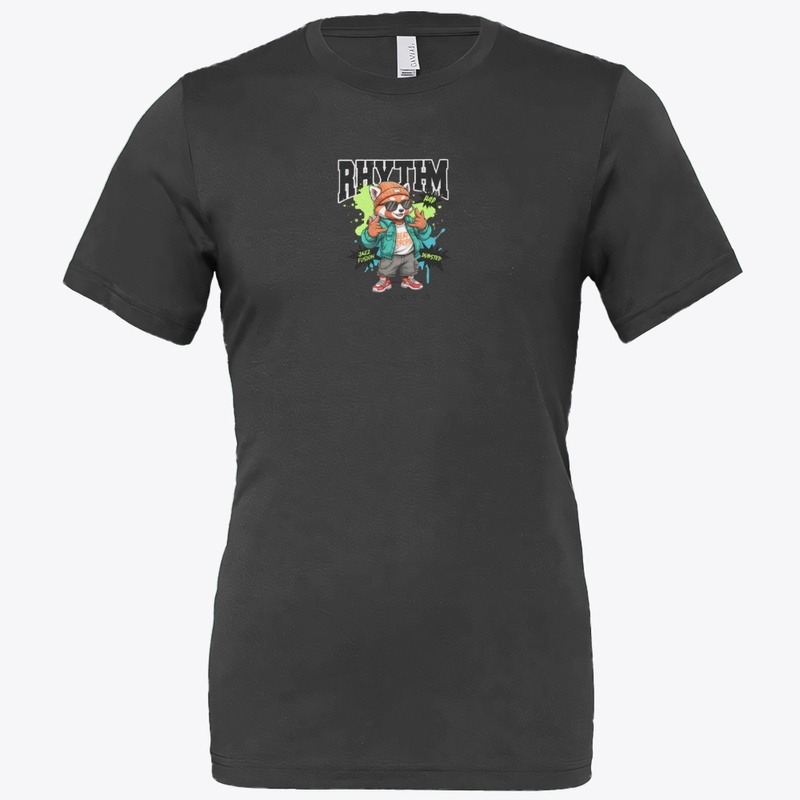 Rhythm Hip Red Panda DJ Graphic T-Shirt 