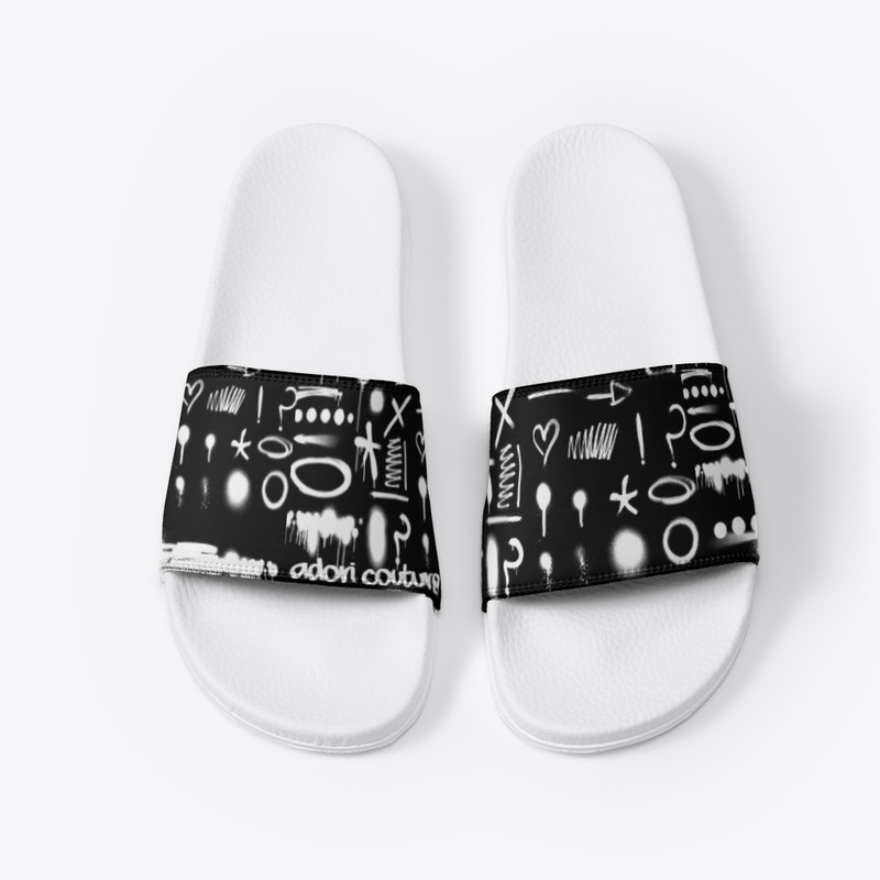 Adori Couture Paint Splash Slides