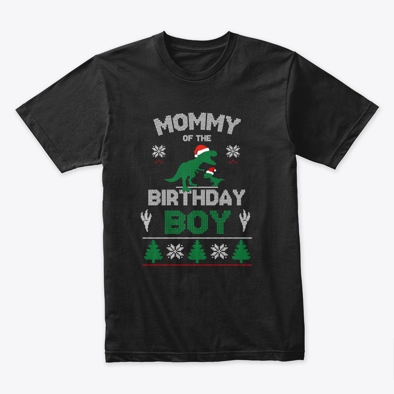 Mom of the Birthday Boy Matching T-Rex B