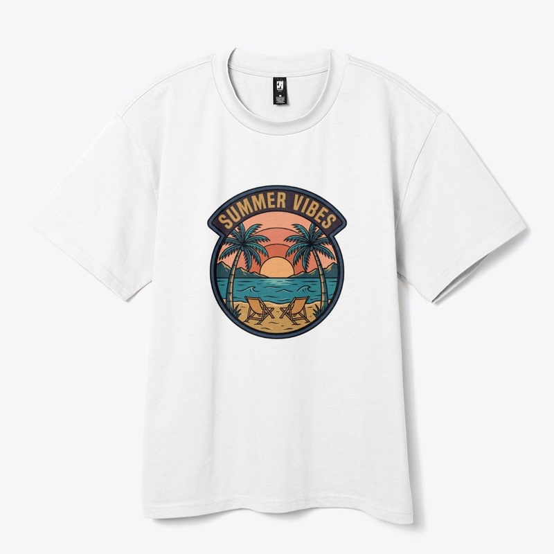 Vintage Summer Vibes T-Shirt Design