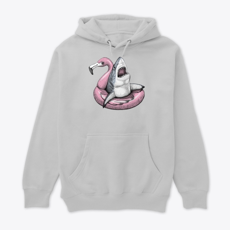 Flamingo Shark Hanging Out 