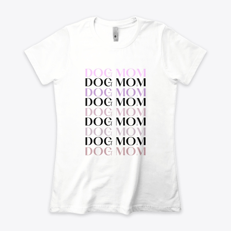 Purple Dog Mom on Repeat Tee