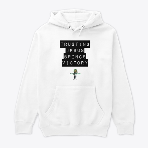 Trust Jesus White Kaos Front
