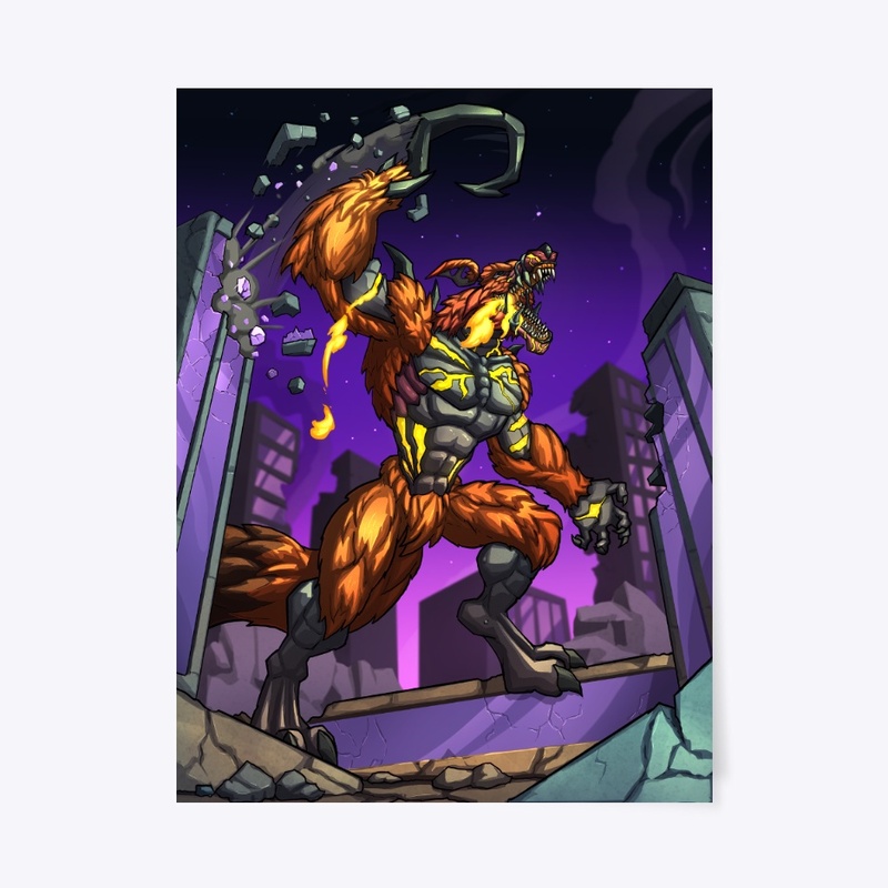 Burning Grimvulp POSTER