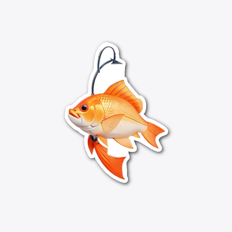 Fish on a hook