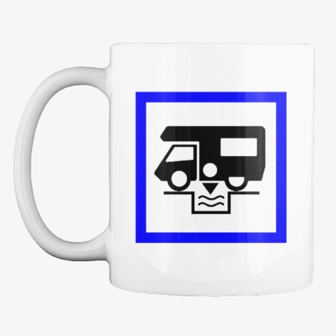 Mug Aire De Services Pour Camping Cars White T-Shirt Front