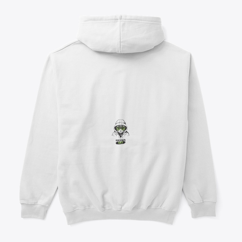 "Hacker Cat Colorful Graphic Hoodie 