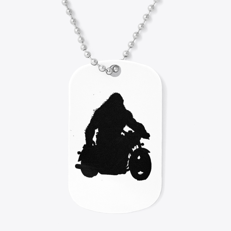 Bigfoot riding bike 