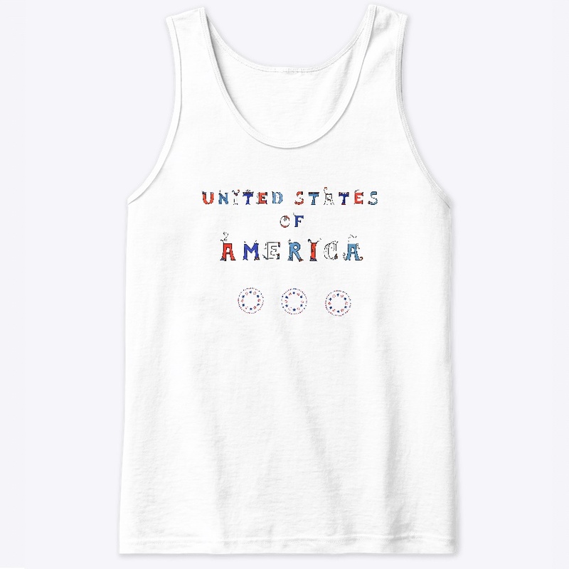 United States of America Word Art