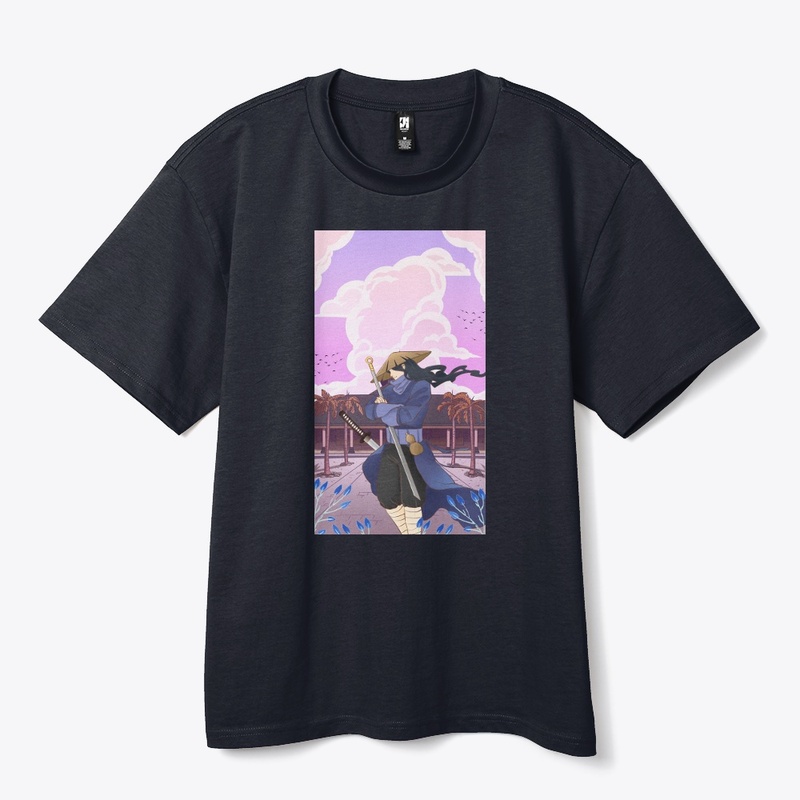 "Samurai Temple Tee - Bold & Elegant"
