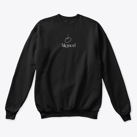 Aligned To Manifest Black T-Shirt Front