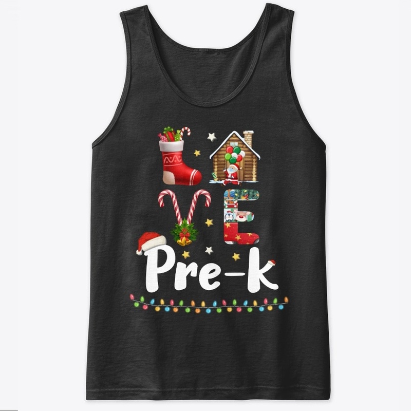 Love Pre-K Christmas Teacher Gifts Shirt