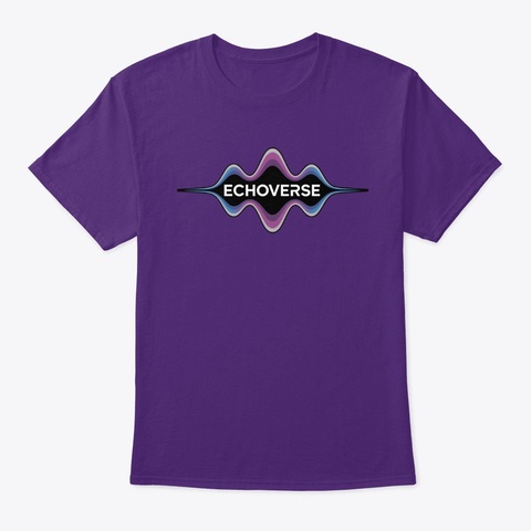 Echoverse Wave Purple T-Shirt Front