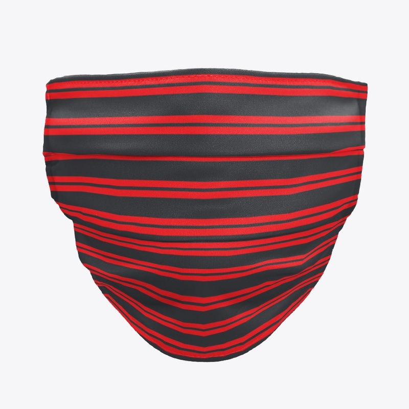 Red and Black Striped Clothing