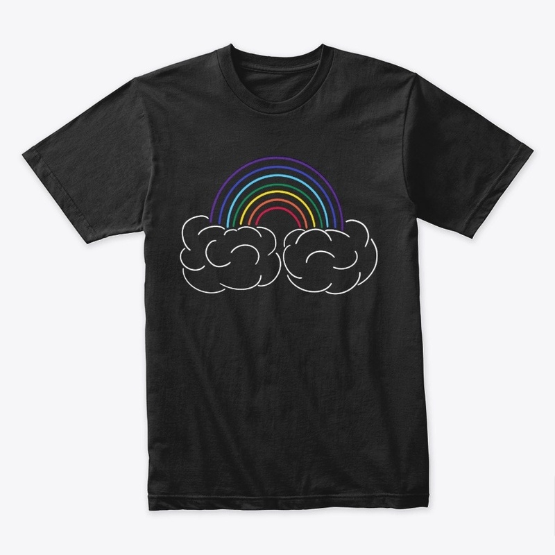 Rainbow and Puffy Clouds