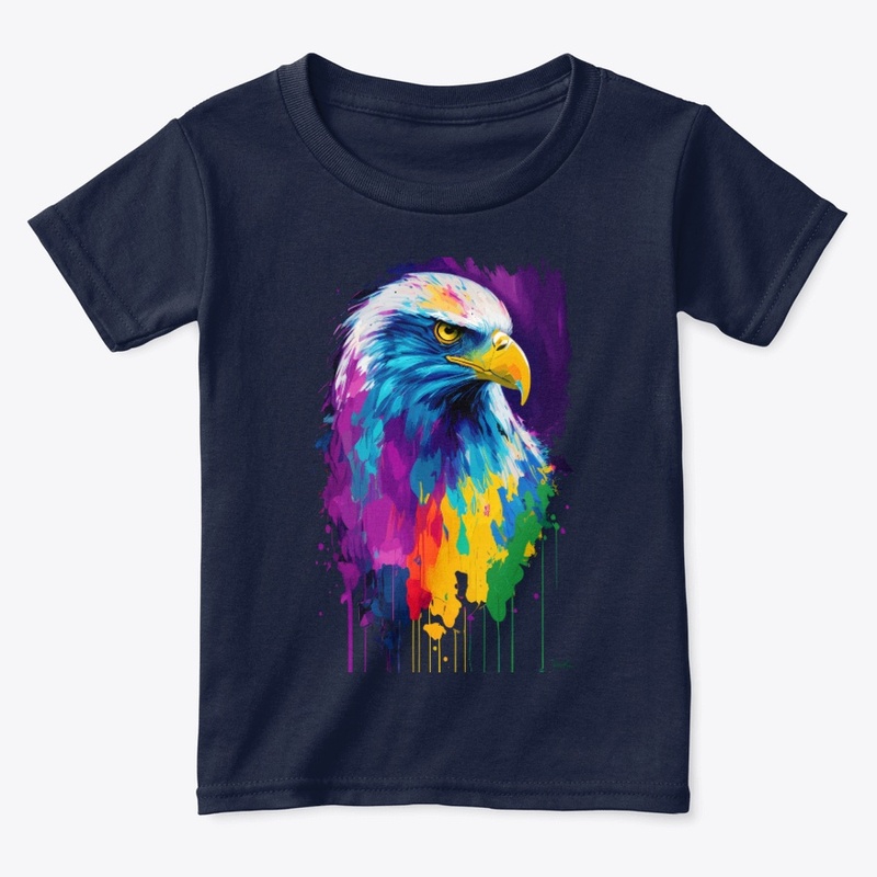 Colorful Vibrant Eagle | Rightward look