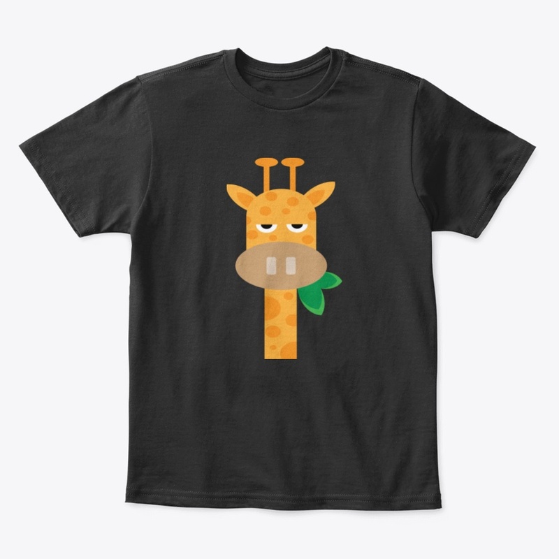 Beautiful giraffe on the t-shirt
