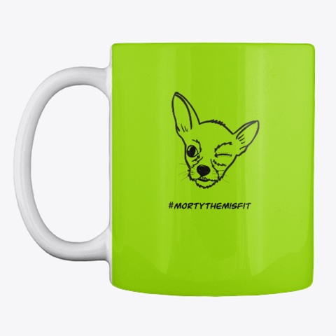 Morty The Misfit Lime Green T-Shirt Front