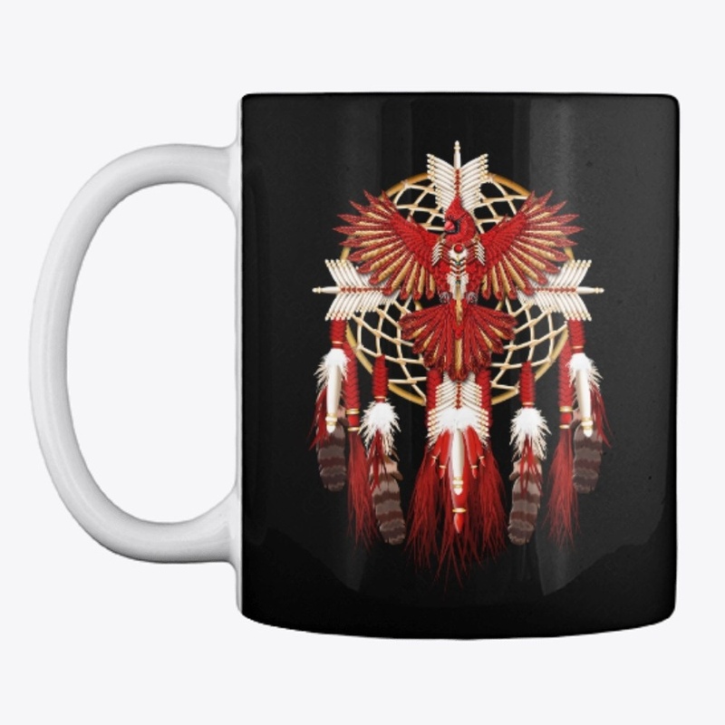 Red Native American Eagle