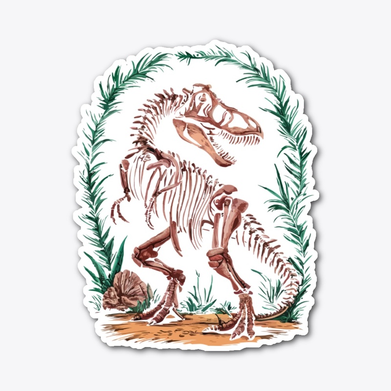 Dinosaur Skeleton – Unique Fossil Tee