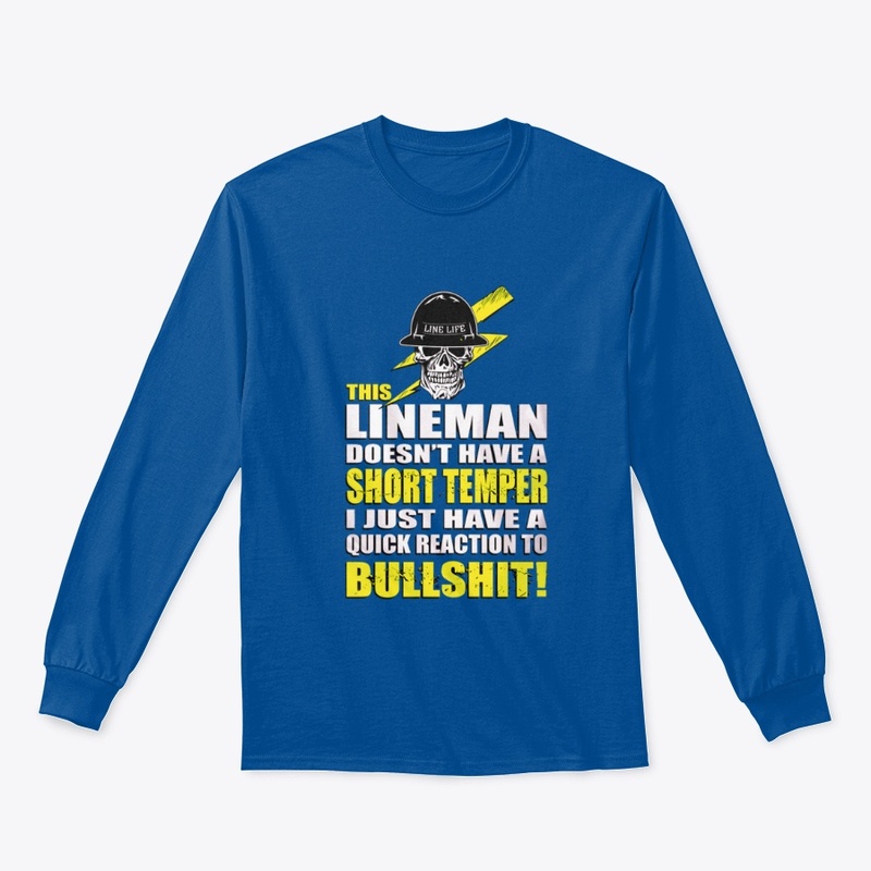 THIS LINEMAN DOESN'T HAVE A SHORT TEMPER