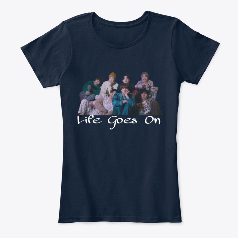 Camiseta Fem. Comforto "Life Goes On"