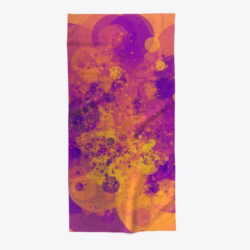 My happy bubbles pattern retro colors