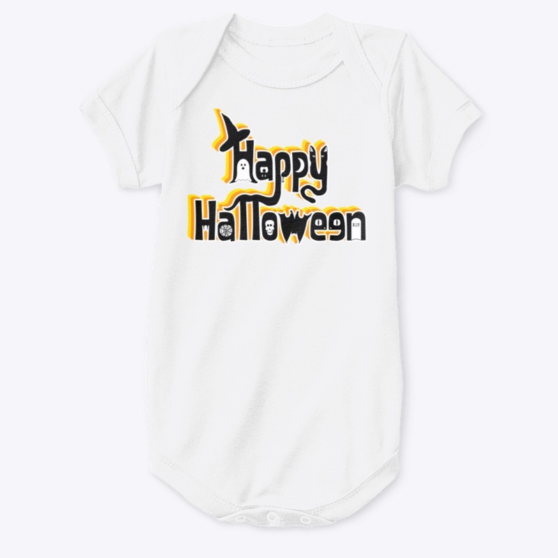 Happy Halloween with Candy Corn colors