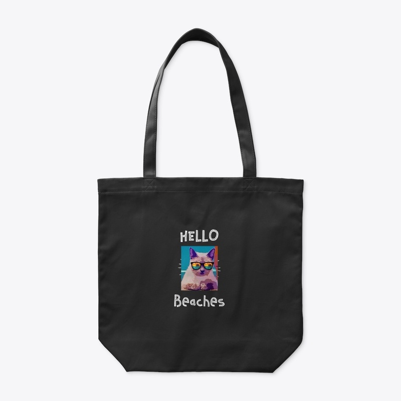Funny cat hello beaches