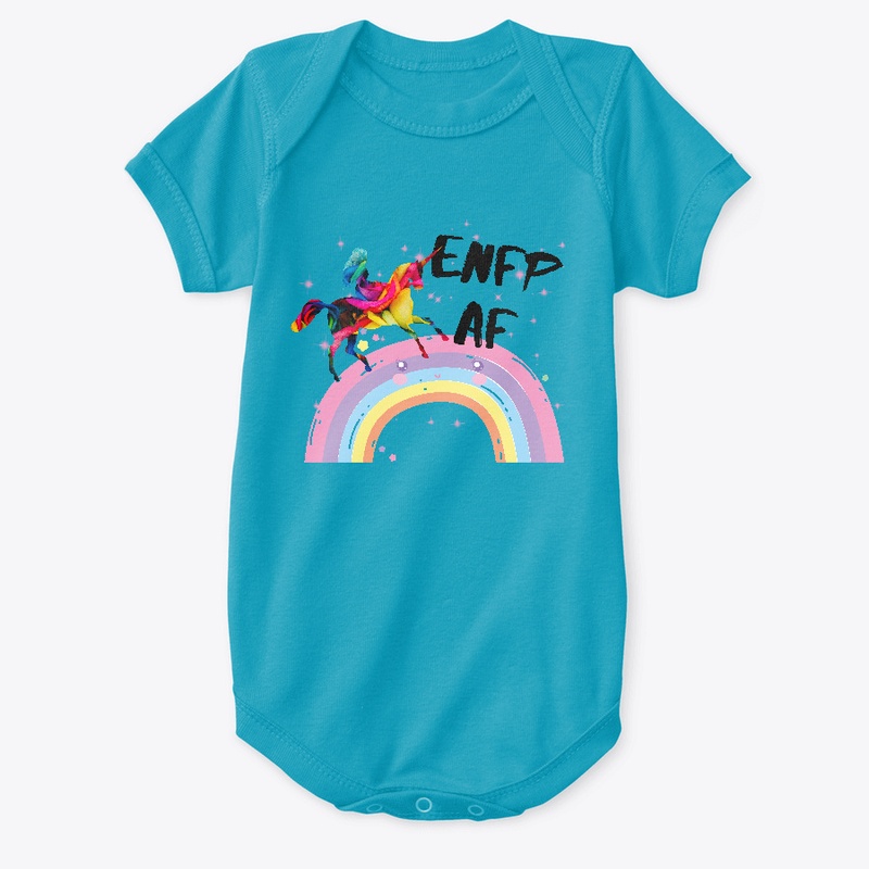 ENFP AF Funny Unicorn And Rainbow Design
