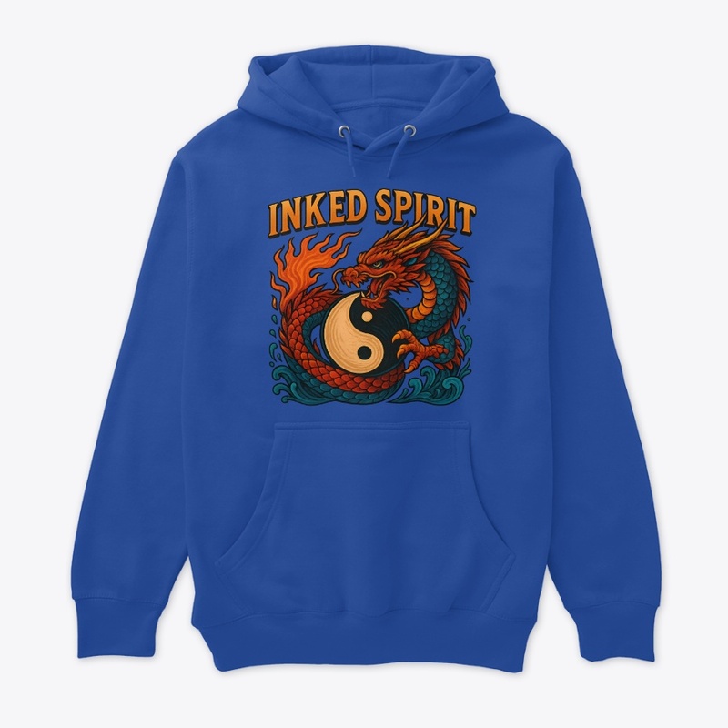 Dragon Yin Yang Tattoo Design