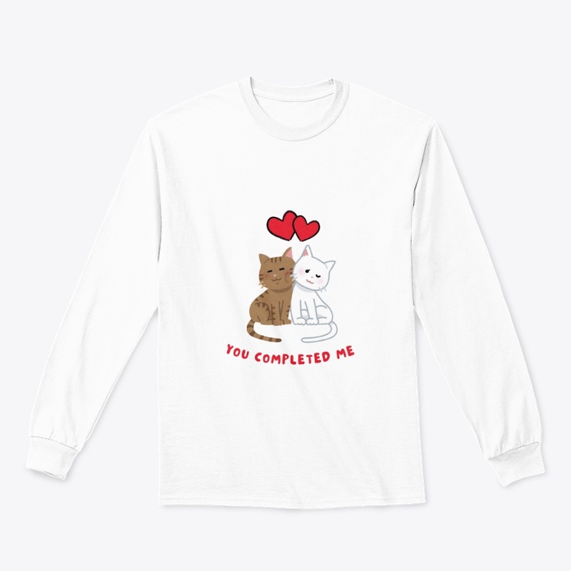 YOU COMPLETED ME cute T-shirt for couple