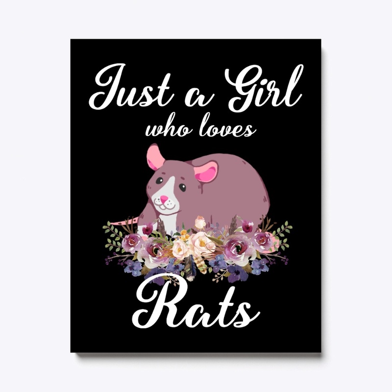 Girl Loves Rats Flower Style