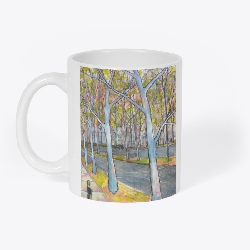 Woman And Tree Painting