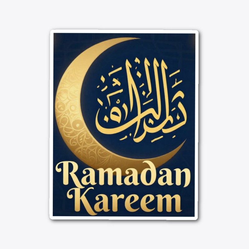Ramadan Kareem CrescentMoon Calligraphy 