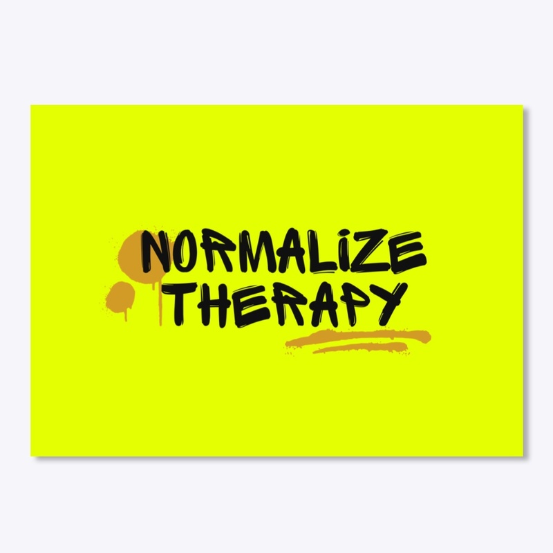 'NORMALIZE THERAPY' Sticker