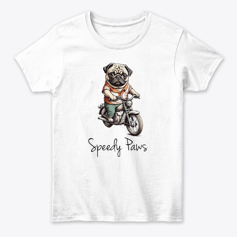 Paws on Wheels: Doggy Bullet Bike Tee