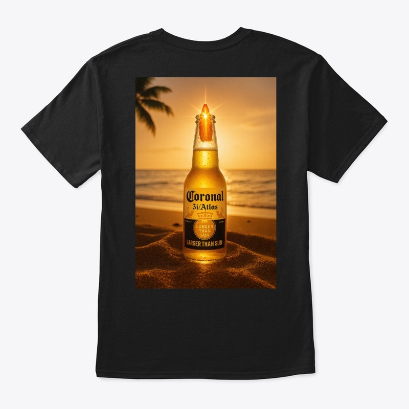 Corona Larger than Sun w/ Patch Logo
