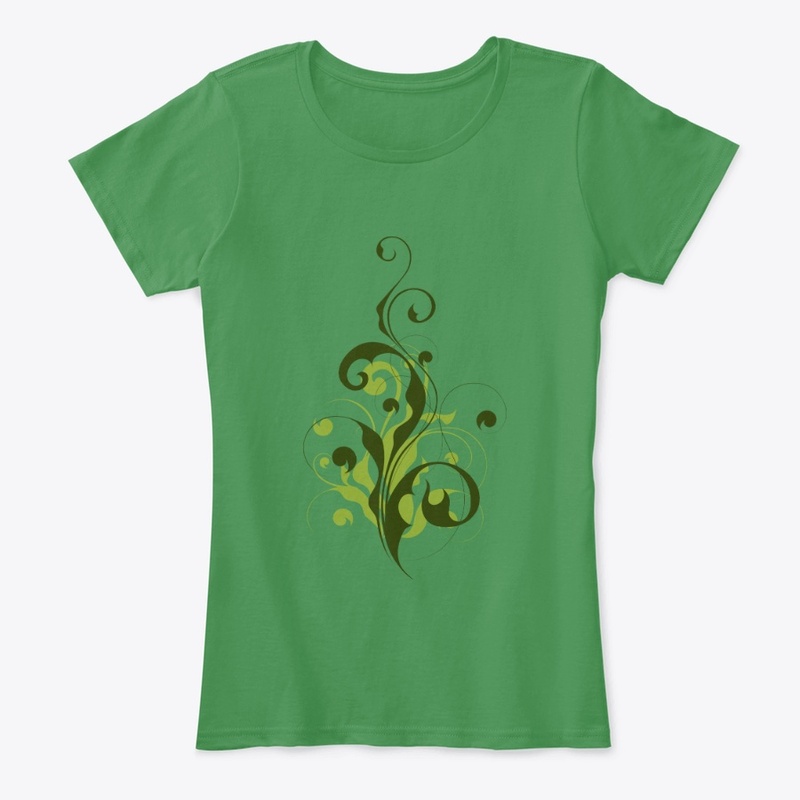 Abstract Flora Women's Comfort Tee