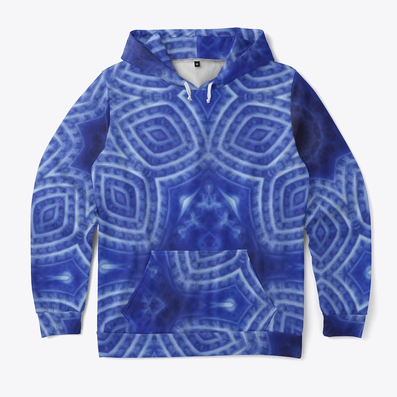 Blue and White Kaleidoscope