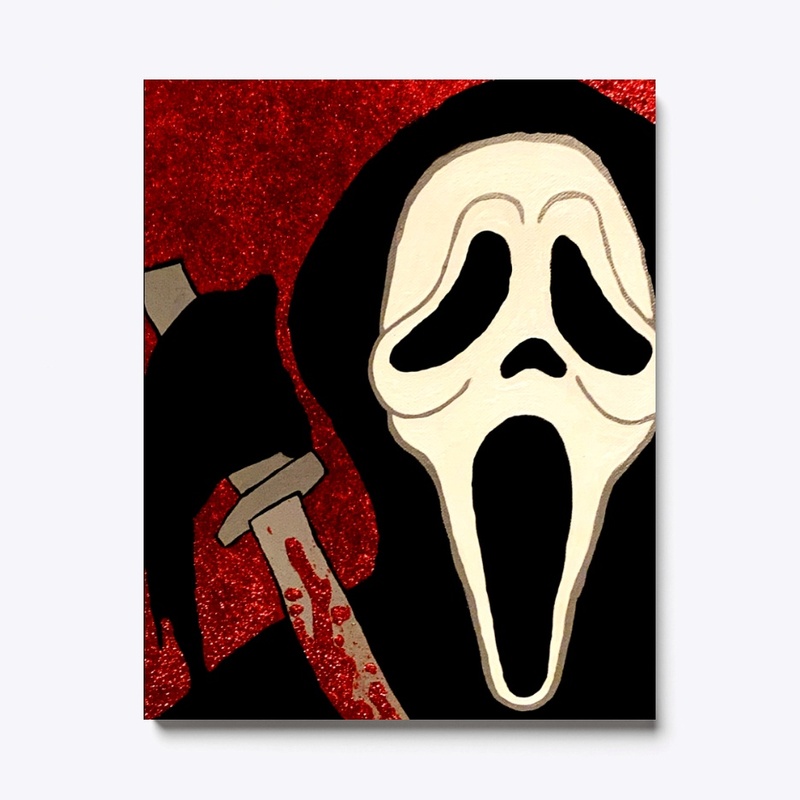 Ghostface Scream Portrait Painting