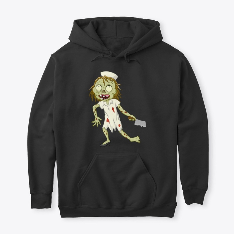 Zombie Nurse Drawing Tri-blend T-Shirt