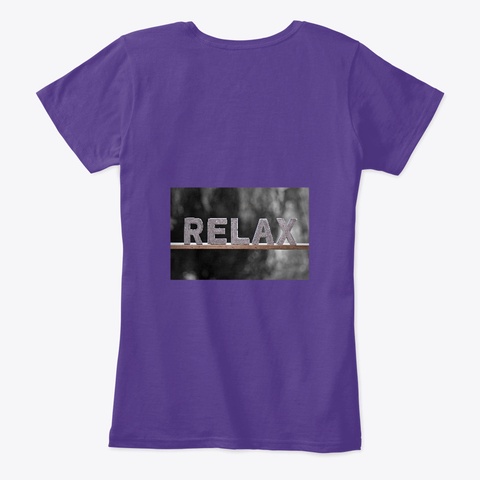 Relax And Harmony Purple Maglietta Back