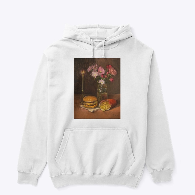 Burger and Candle